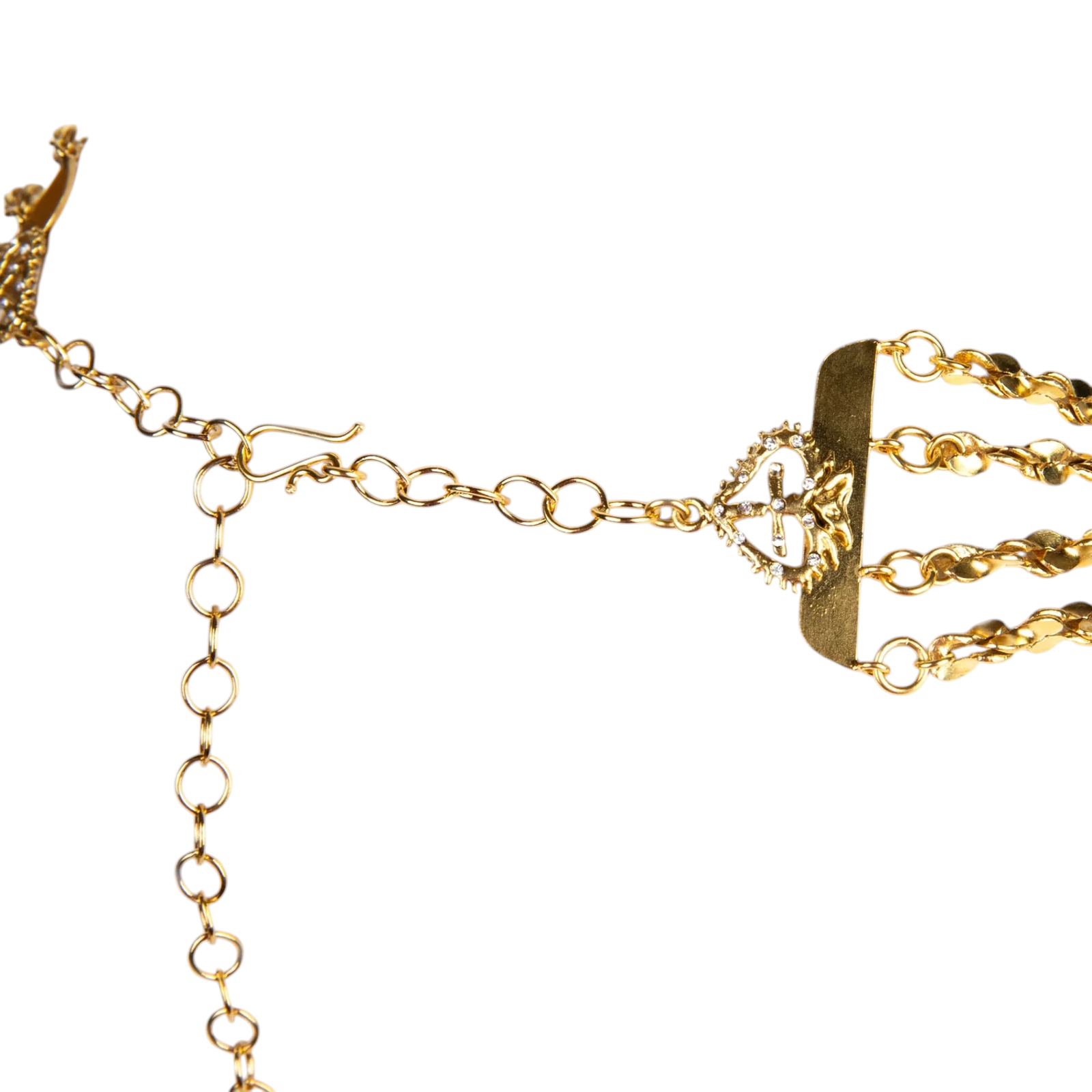 Virgins Saints & Angels Vsa Love Chain Necklace With Electra Medallion Gold — image 3 of 7